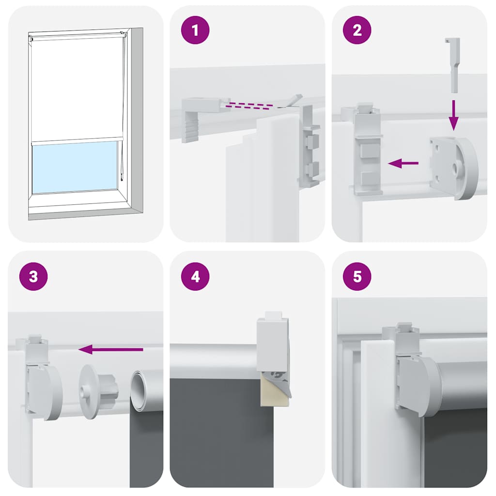 Verdunkelungsrollo Marineblau 120x230 cm Stoffbreite 116,6 cm
