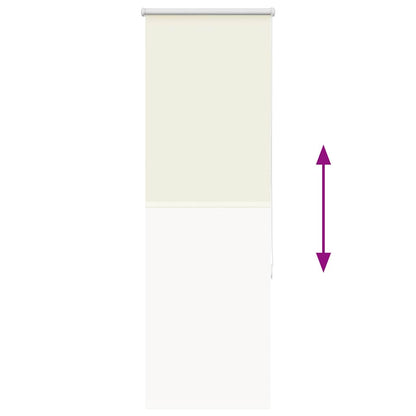 vidaXL Verdunkelungsrollo Cremeweiß 40x130cm Stoffbreite 35,7 cm