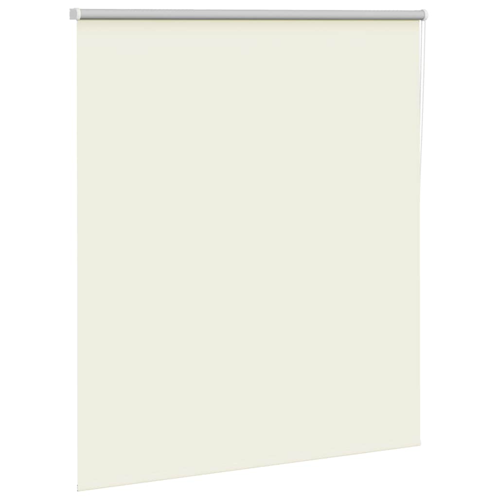 vidaXL Verdunkelungsrollo Cremeweiß 120x130cm Stoffbreite 116,6cm