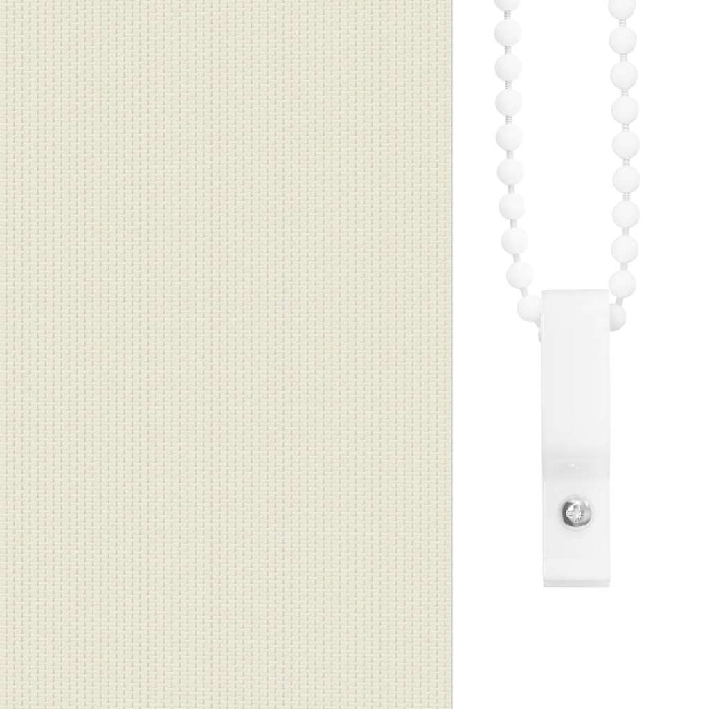 vidaXL Verdunkelungsrollo Cremeweiß 160x130cm Stoffbreite 156,6cm