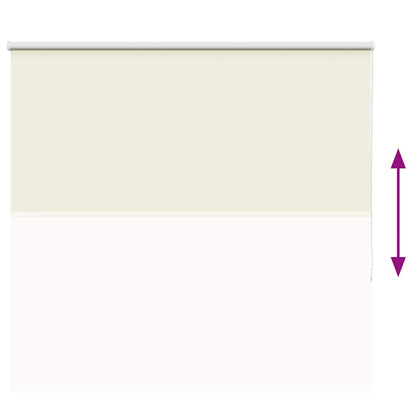 vidaXL Verdunkelungsrollo Cremeweiß 165x130cm Stoffbreite 161,6cm