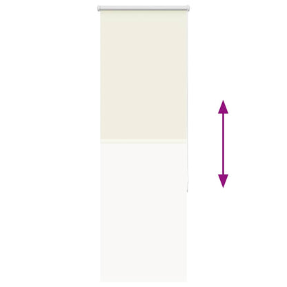 vidaXL Verdunkelungsrollo Cremeweiß 40x150cm Stoffbreite 35,7 cm