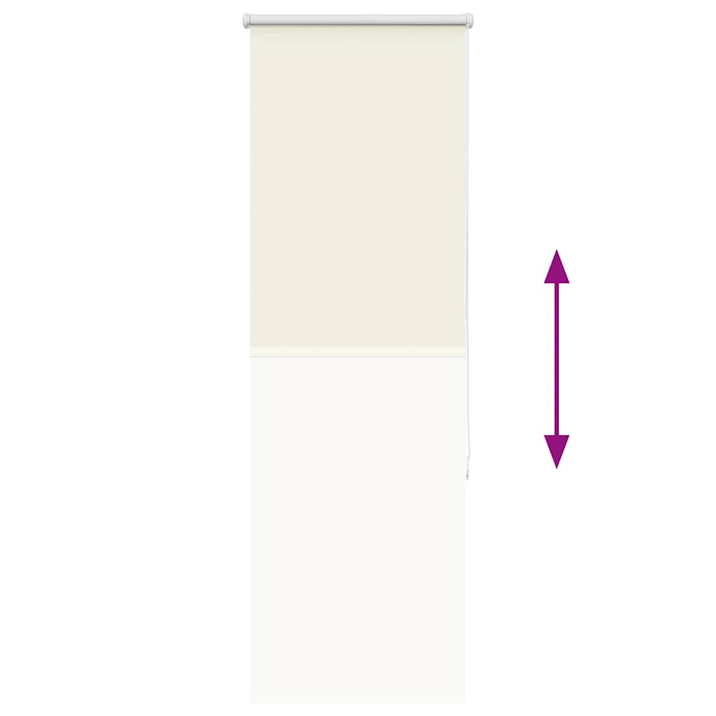 vidaXL Verdunkelungsrollo Cremeweiß 45x150cm Stoffbreite 40,7 cm