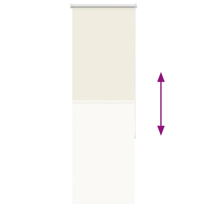 vidaXL Verdunkelungsrollo Cremeweiß 55x150cm Stoffbreite 50,7 cm