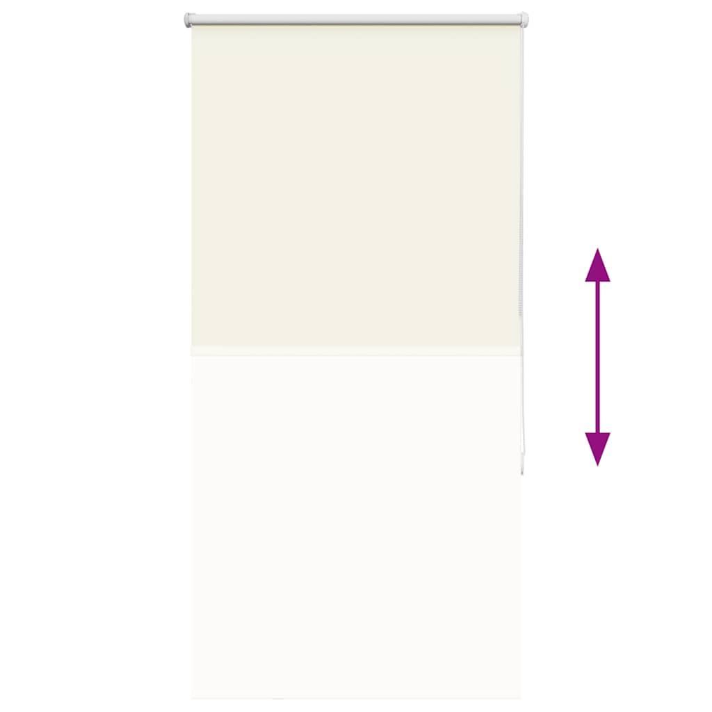 vidaXL Verdunkelungsrollo Cremeweiß 80x150cm Stoffbreite 75,7 cm
