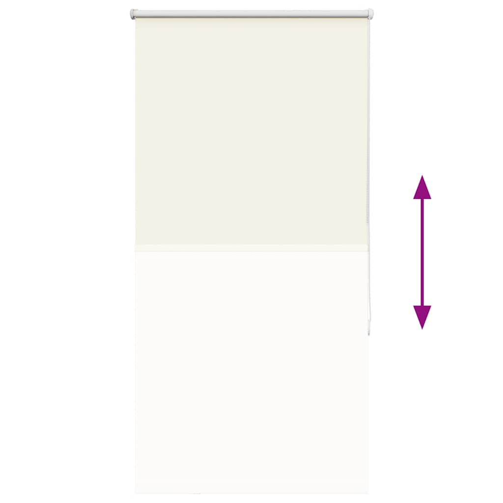vidaXL Verdunkelungsrollo Cremeweiß 85x150cm Stoffbreite 80,7 cm