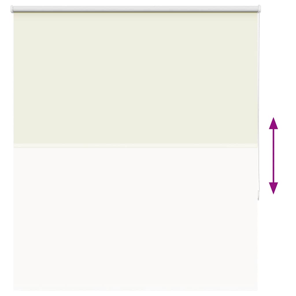 vidaXL Verdunkelungsrollo Cremeweiß 135x150cm Stoffbreite 131,6cm