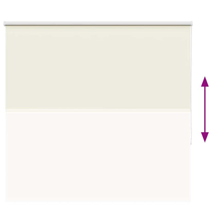 vidaXL Verdunkelungsrollo Cremeweiß 150x150cm Stoffbreite 146,6cm