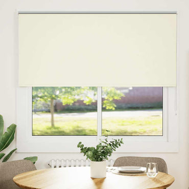 vidaXL Verdunkelungsrollo Cremeweiß 155x150cm Stoffbreite 151,6cm