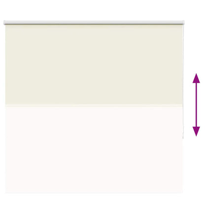 vidaXL Verdunkelungsrollo Cremeweiß 155x150cm Stoffbreite 151,6cm