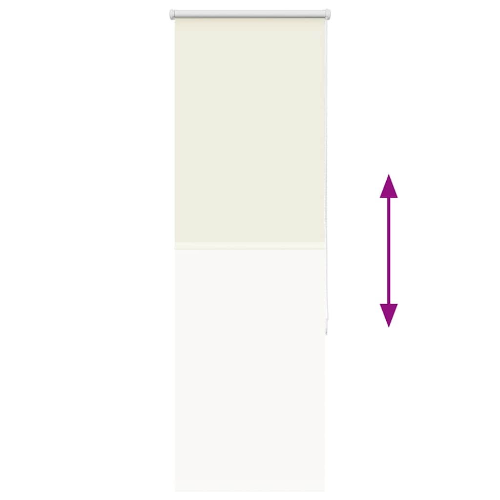vidaXL Verdunkelungsrollo Cremeweiß 50x175cm Stoffbreite 45,7 cm