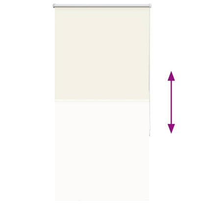 vidaXL Verdunkelungsrollo Cremeweiß 65x175cm Stoffbreite 60,7 cm
