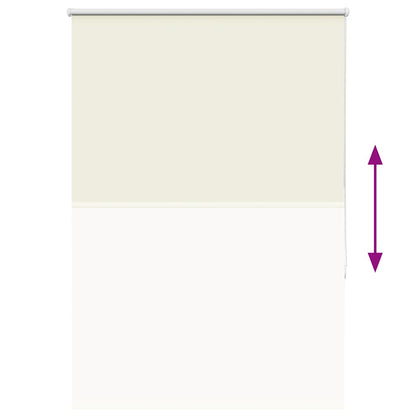 vidaXL Verdunkelungsrollo Cremeweiß 90x175cm Stoffbreite 85,7 cm