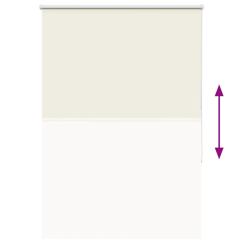 vidaXL Verdunkelungsrollo Cremeweiß 95x175cm Stoffbreite 90,7 cm