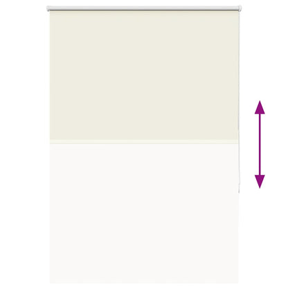 vidaXL Verdunkelungsrollo Cremeweiß 95x175cm Stoffbreite 90,7 cm
