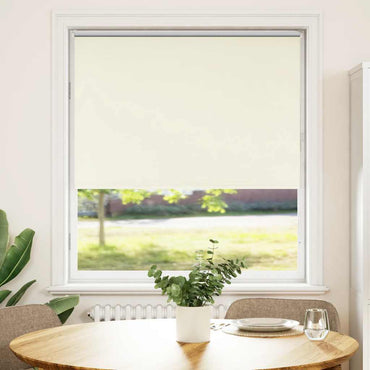 vidaXL Verdunkelungsrollo Cremeweiß 110x175cm Stoffbreite 105,7cm
