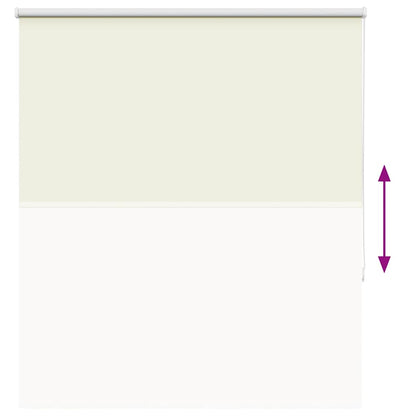 vidaXL Verdunkelungsrollo Cremeweiß 125x175cm Stoffbreite 121,6cm