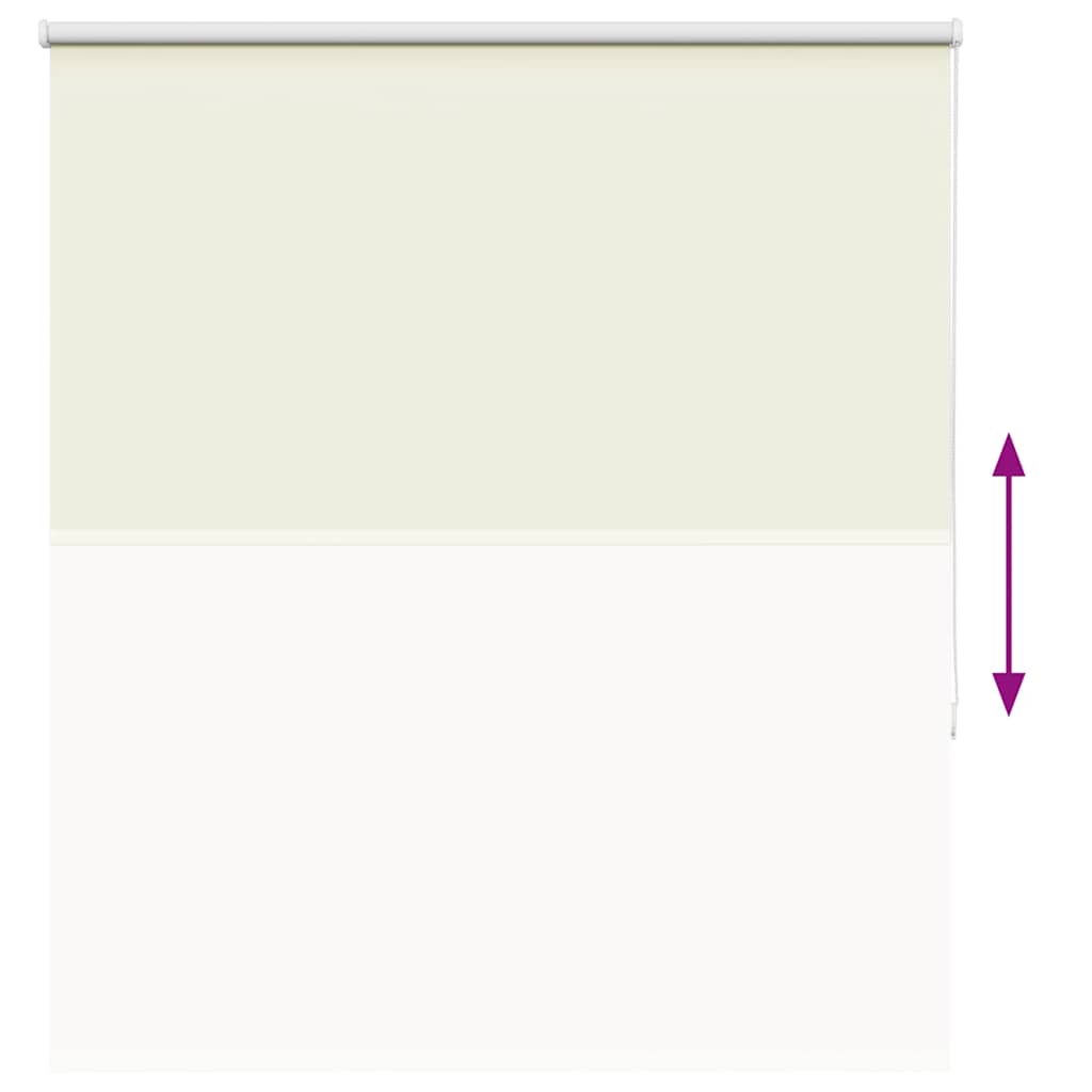 vidaXL Verdunkelungsrollo Cremeweiß 130x175cm Stoffbreite 126,6cm