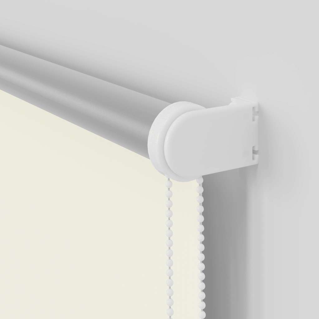 vidaXL Verdunkelungsrollo Cremeweiß 140x175cm Stoffbreite 136,6cm