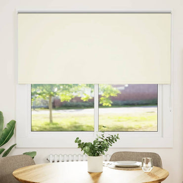 vidaXL Verdunkelungsrollo Cremeweiß 150x175cm Stoffbreite 146,6cm