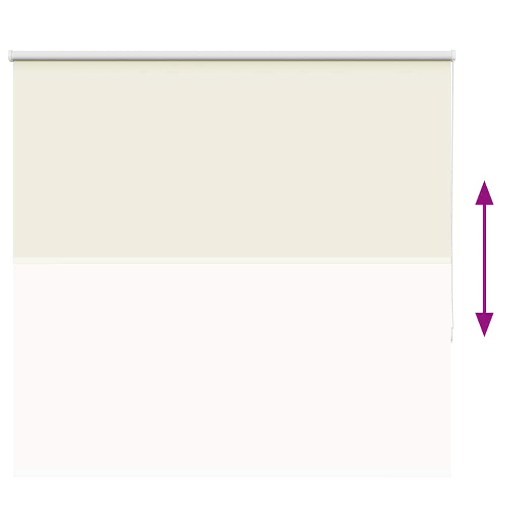 vidaXL Verdunkelungsrollo Cremeweiß 150x175cm Stoffbreite 146,6cm