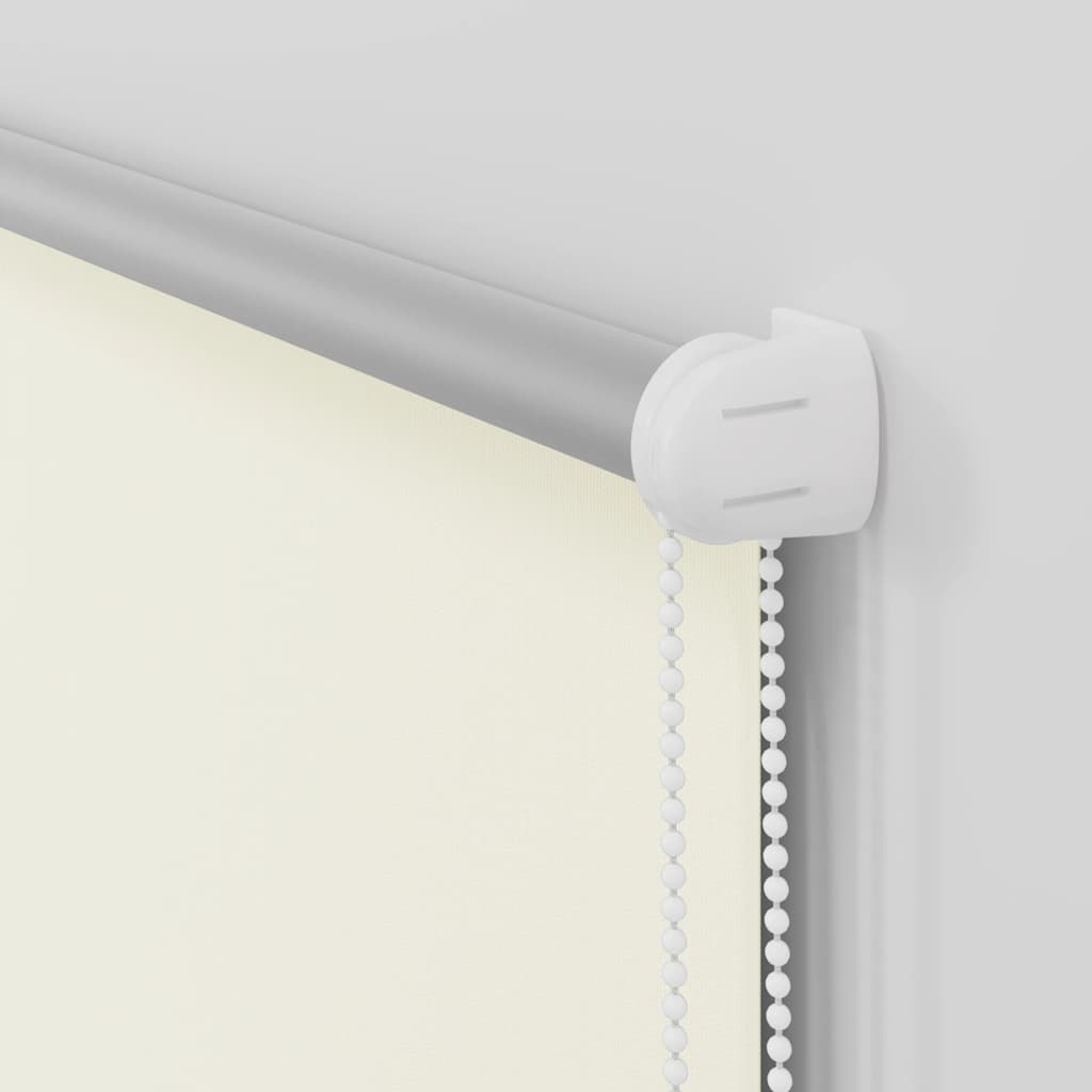 vidaXL Verdunkelungsrollo Cremeweiß 45x210cm Stoffbreite 40,7 cm