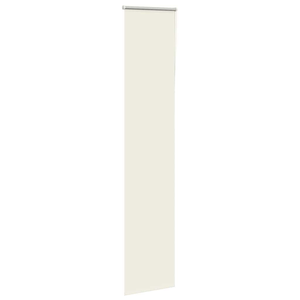 vidaXL Verdunkelungsrollo Cremeweiß 45x210cm Stoffbreite 40,7 cm