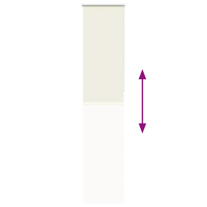 vidaXL Verdunkelungsrollo Cremeweiß 55x210cm Stoffbreite 50,7 cm