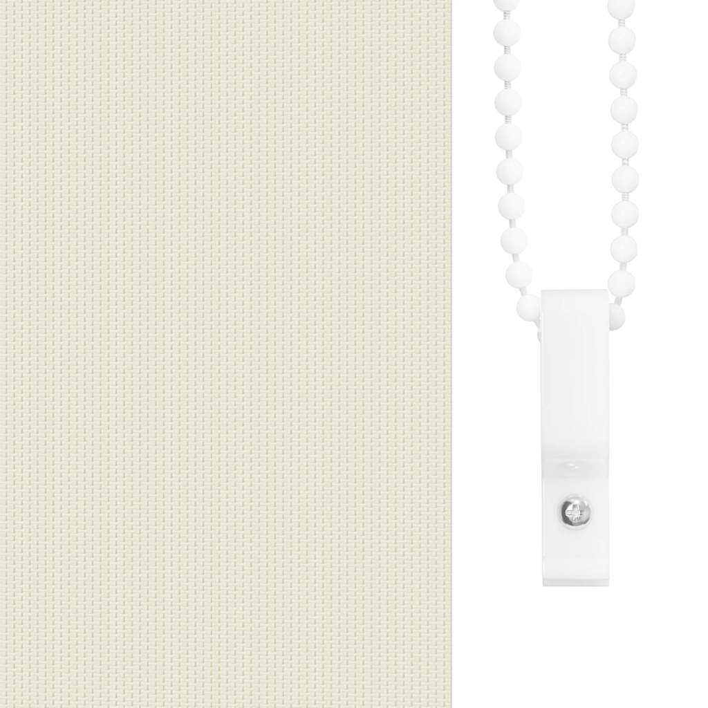 vidaXL Verdunkelungsrollo Cremeweiß 60x210cm Stoffbreite 55,7 cm