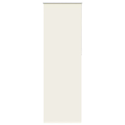 vidaXL Verdunkelungsrollo Cremeweiß 65x210cm Stoffbreite 60,7 cm