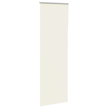 vidaXL Verdunkelungsrollo Cremeweiß 65x210cm Stoffbreite 60,7 cm