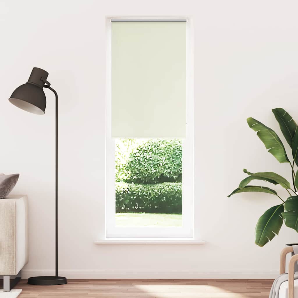 vidaXL Verdunkelungsrollo Cremeweiß 70x210cm Stoffbreite 65,7 cm