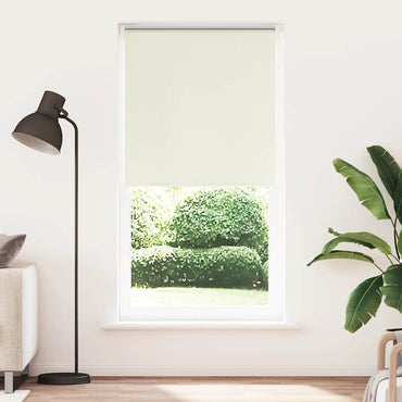 vidaXL Verdunkelungsrollo Cremeweiß 95x210cm Stoffbreite 90,7 cm