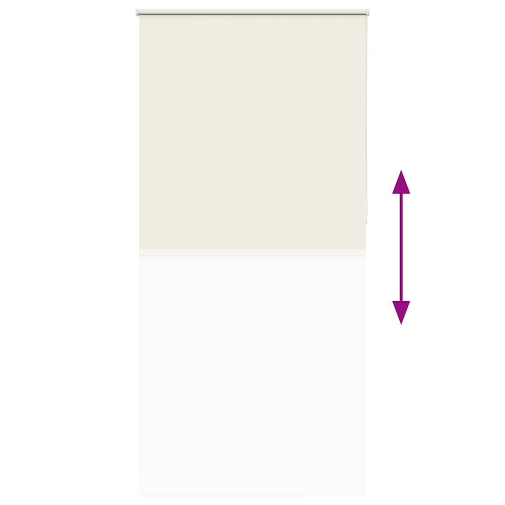 vidaXL Verdunkelungsrollo Cremeweiß 95x210cm Stoffbreite 90,7 cm