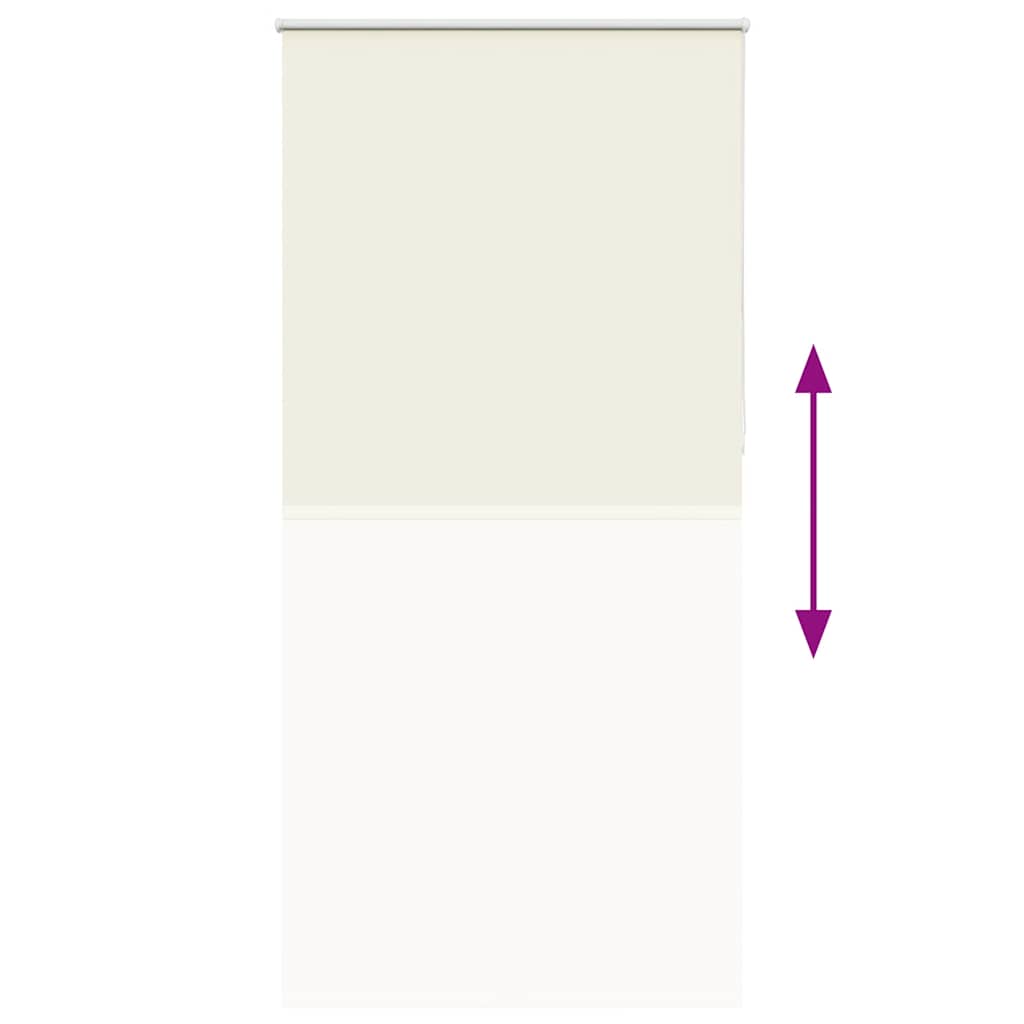 vidaXL Verdunkelungsrollo Cremeweiß 115x210cm Stoffbreite 110,7cm
