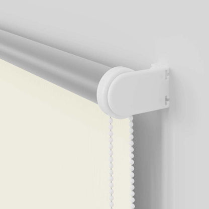 vidaXL Verdunkelungsrollo Cremeweiß 125x210cm Stoffbreite 121,6cm