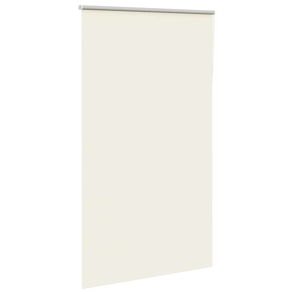 vidaXL Verdunkelungsrollo Cremeweiß 125x210cm Stoffbreite 121,6cm