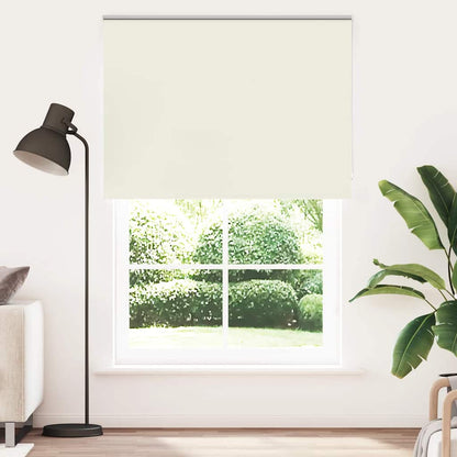 vidaXL Verdunkelungsrollo Cremeweiß 145x210cm Stoffbreite 141,6cm