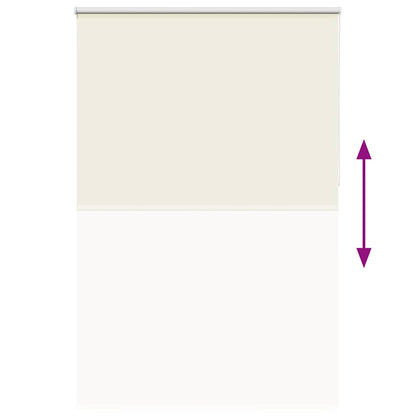 vidaXL Verdunkelungsrollo Cremeweiß 145x210cm Stoffbreite 141,6cm