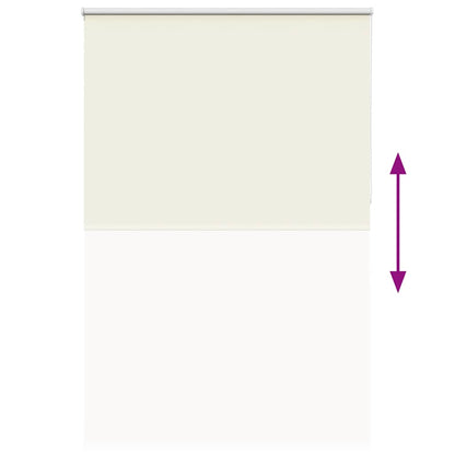 vidaXL Verdunkelungsrollo Cremeweiß 150x210cm Stoffbreite 146,6cm