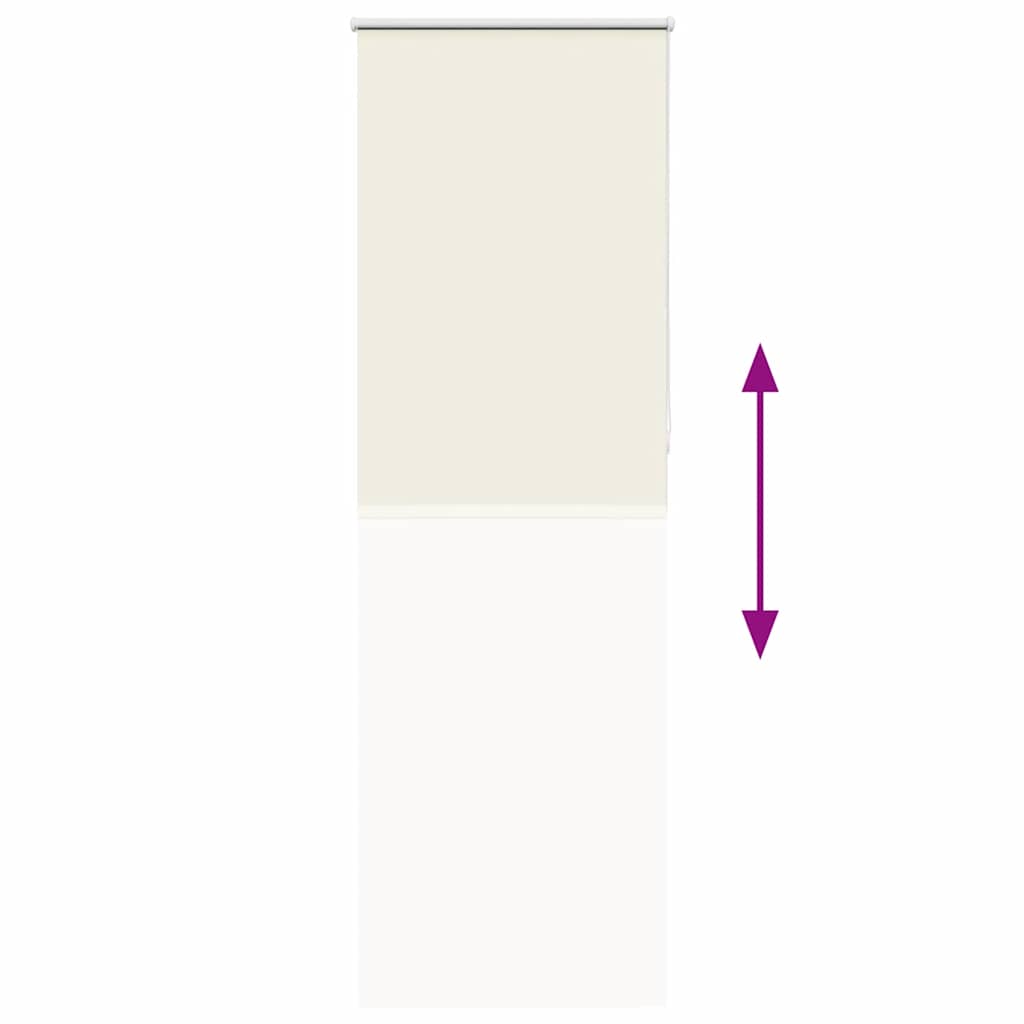 vidaXL Verdunkelungsrollo Cremeweiß 65x230cm Stoffbreite 60,7 cm