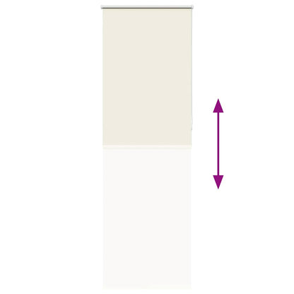 vidaXL Verdunkelungsrollo Cremeweiß 70x230cm Stoffbreite 65,7 cm