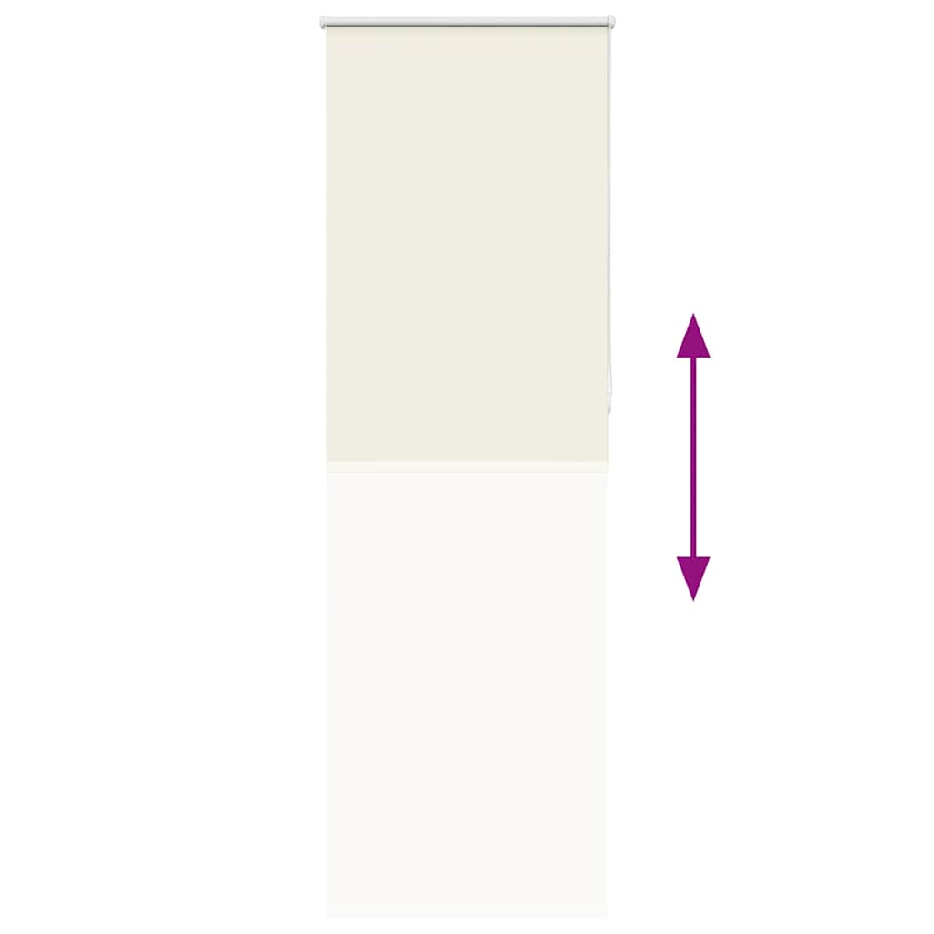 vidaXL Verdunkelungsrollo Cremeweiß 85x230cm Stoffbreite 80,7 cm