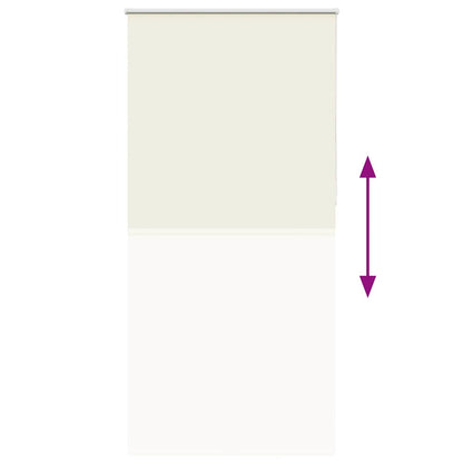 vidaXL Verdunkelungsrollo Cremeweiß 95x230cm Stoffbreite 90,7 cm