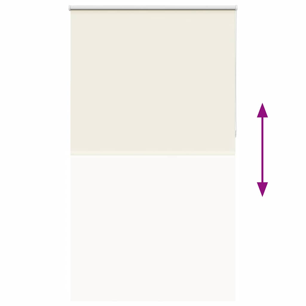 vidaXL Verdunkelungsrollo Cremeweiß 120x230cm Stoffbreite 116,6cm