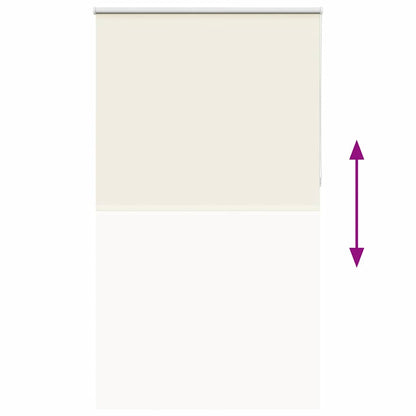 vidaXL Verdunkelungsrollo Cremeweiß 120x230cm Stoffbreite 116,6cm