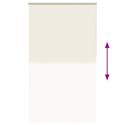 vidaXL Verdunkelungsrollo Cremeweiß 140x230cm Stoffbreite 136,6cm