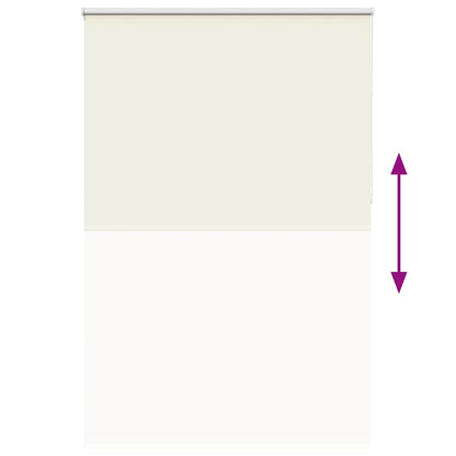 vidaXL Verdunkelungsrollo Cremeweiß 160x230cm Stoffbreite 156,6cm