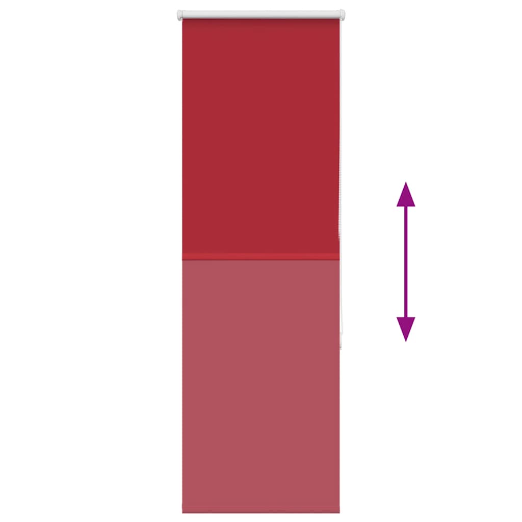vidaXL Verdunkelungsrollo Rot 50x130 cm Stoffbreite 45,7 cm Polyester