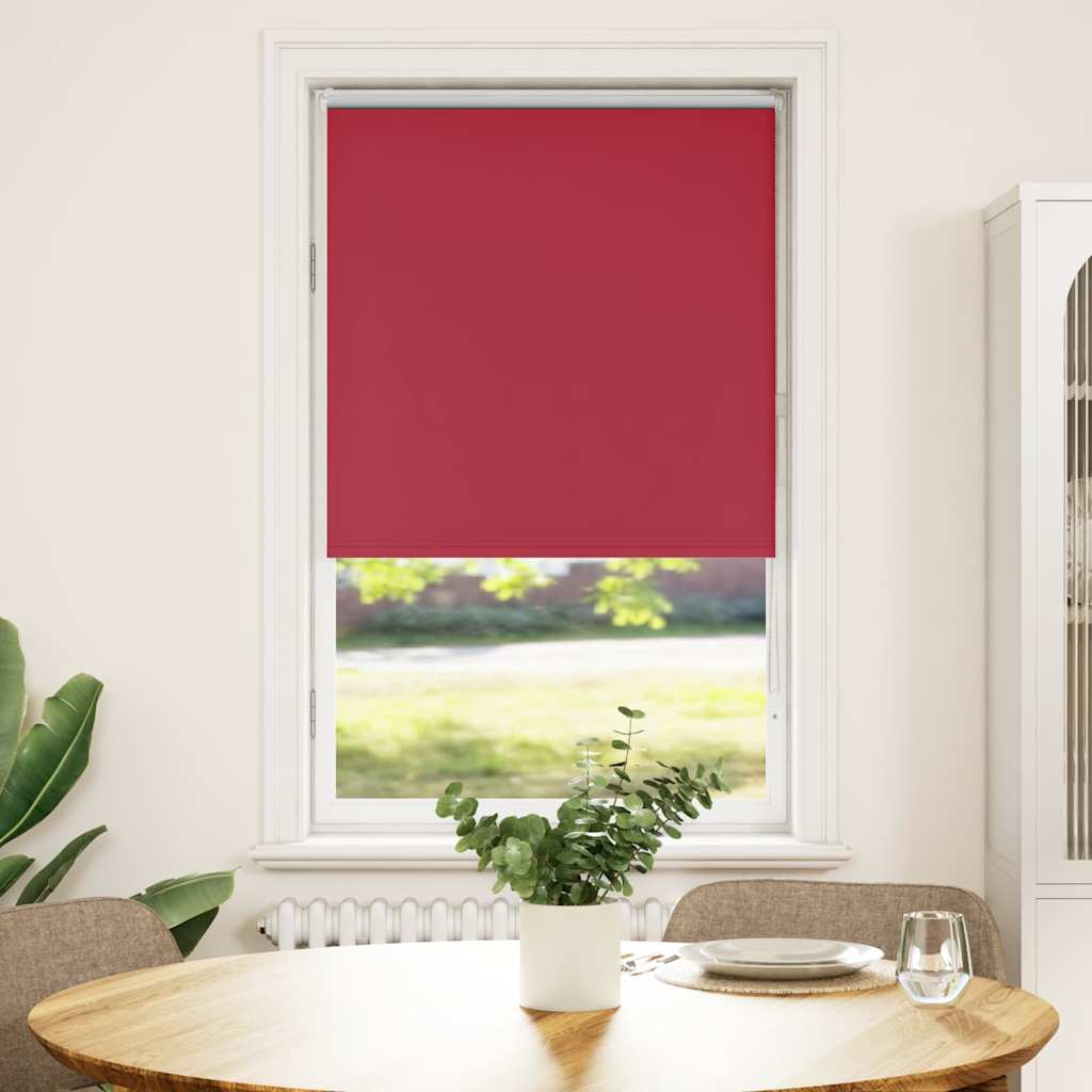 vidaXL Verdunkelungsrollo Rot 70x130 cm Stoffbreite 65,7 cm Polyester
